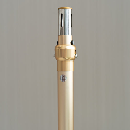 ValarFlowers Golden Color Adjustable Aluminum Alloy Tubular Portable Arch Stand (4.9ft - 9.8ft) – Ideal for Fabric Flower Walls, Wedding Backdrops, and Event Decorations