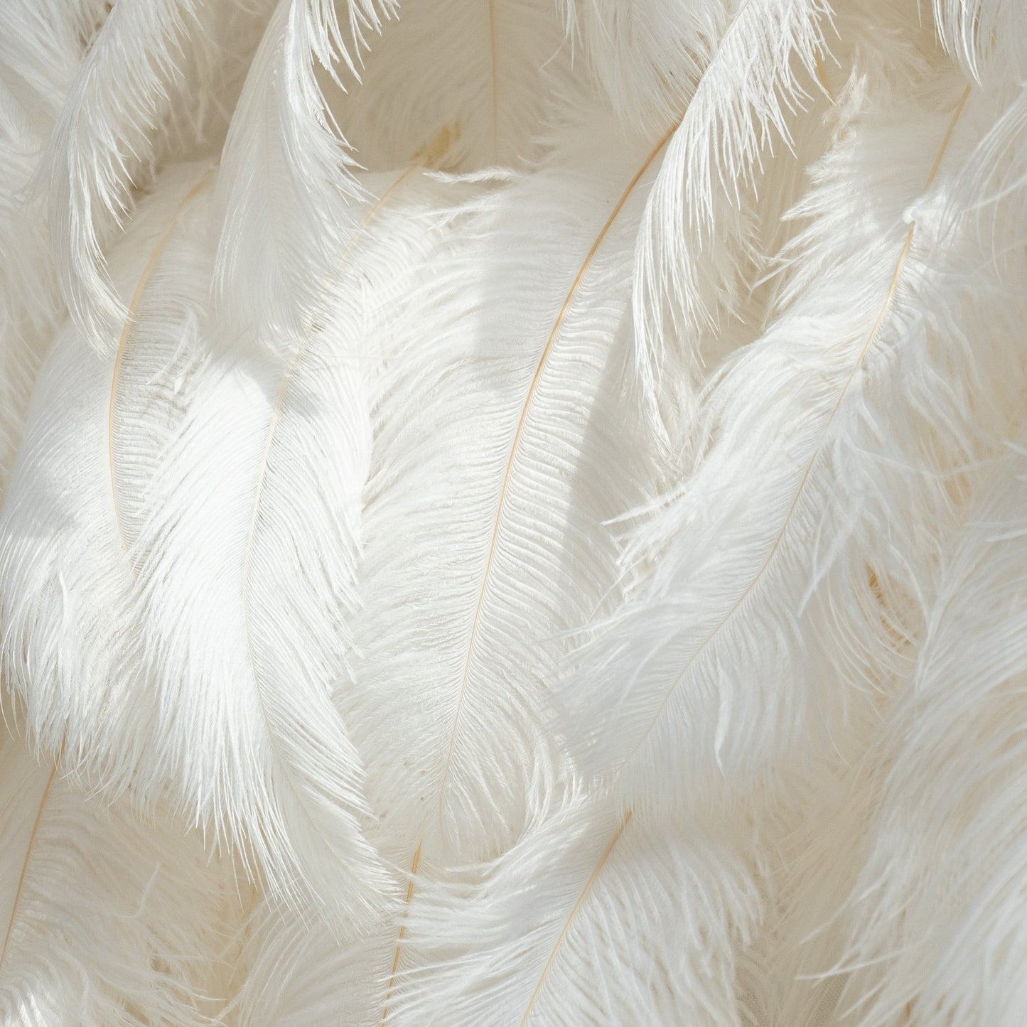 ValarFlowers Artificial Floral Wall Backdrop: Celestial White Feather Dreamscape - The Ethereal Whisper Collection for Luxurious Weddings and Events-VF-164-White