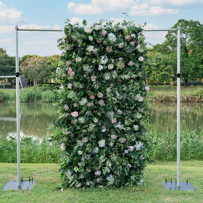 ValarFlowers 3D Flowers Green Lush and Deluxe Floral Wall | Premium Artificial Roses Display for Events & Weddings Backdrop and Photography-VF-373